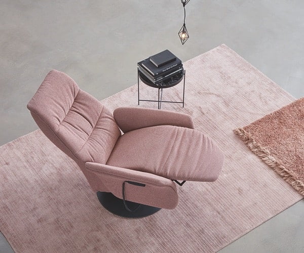 Himolla relaxfauteuil easyswing uitgeklapt aanzicht